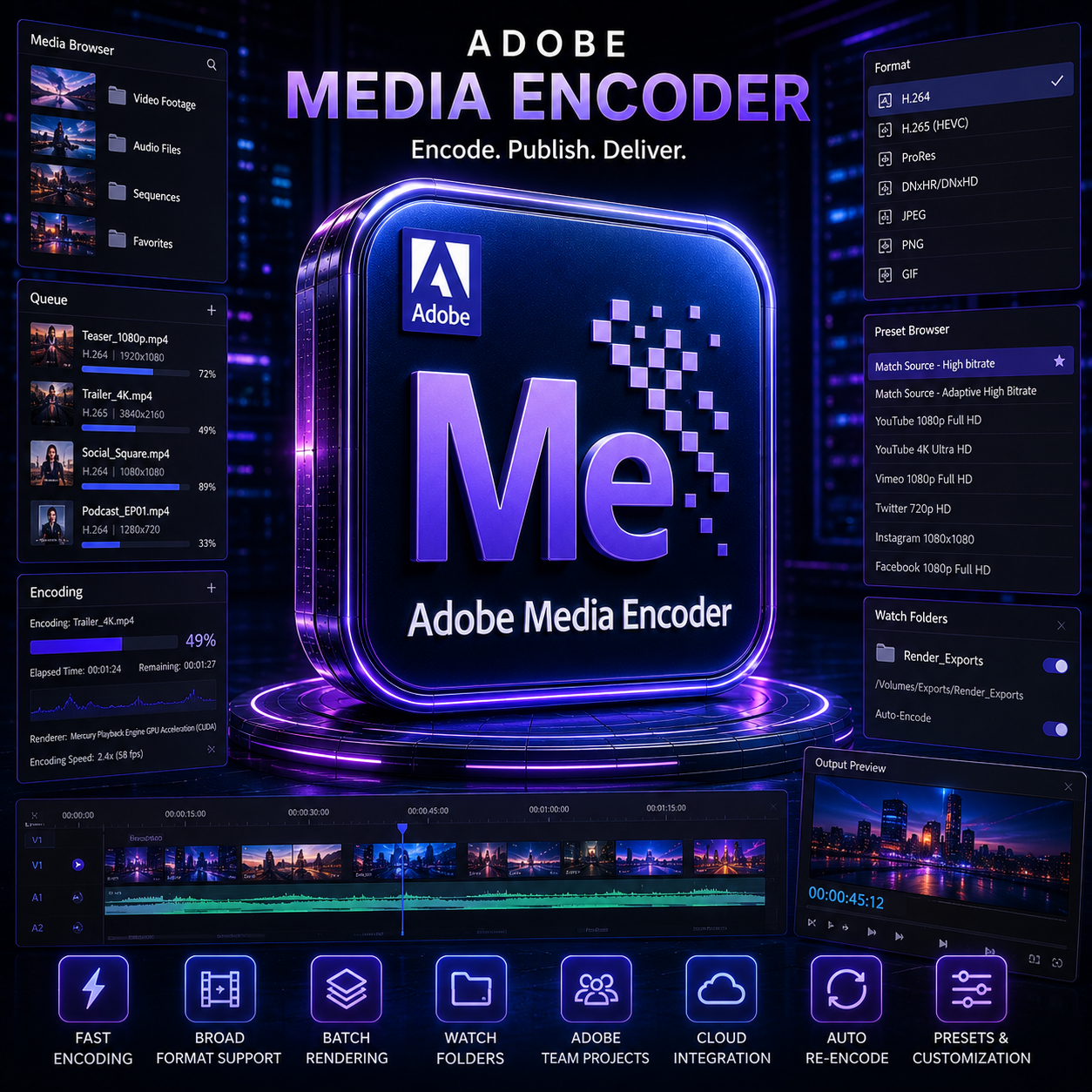 Adobe Media Encoder Windows and Mac
