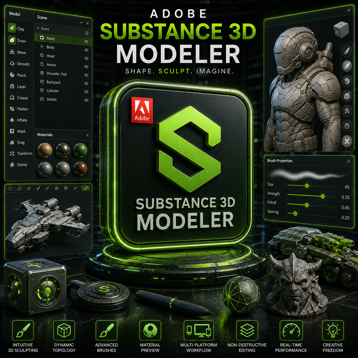 Adobe Substance 3D Modeler Windows and Mac