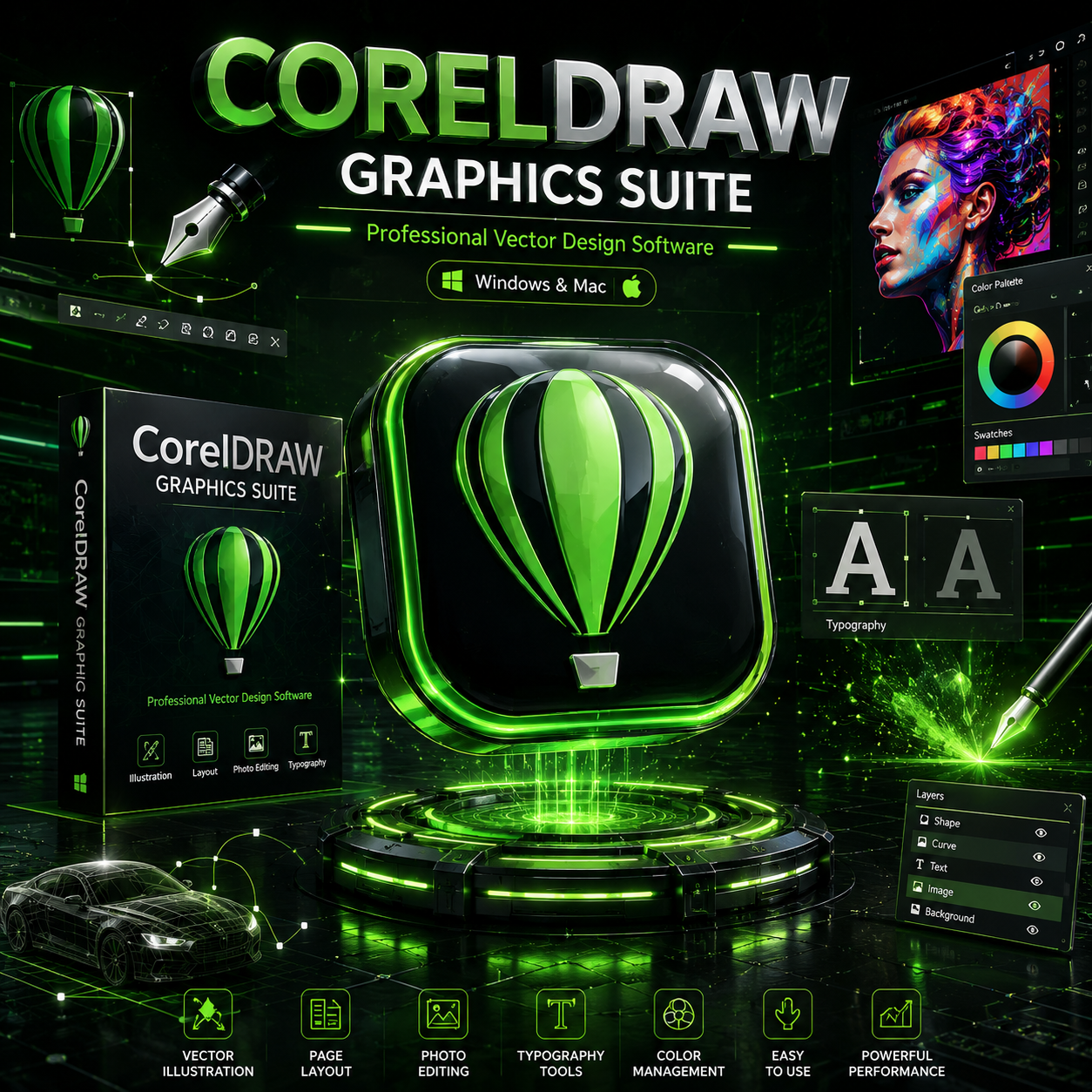 CorelDraw Graphics Suite Windows & Mac