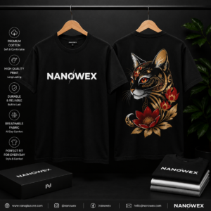 Nanowex White Printed Tee – B