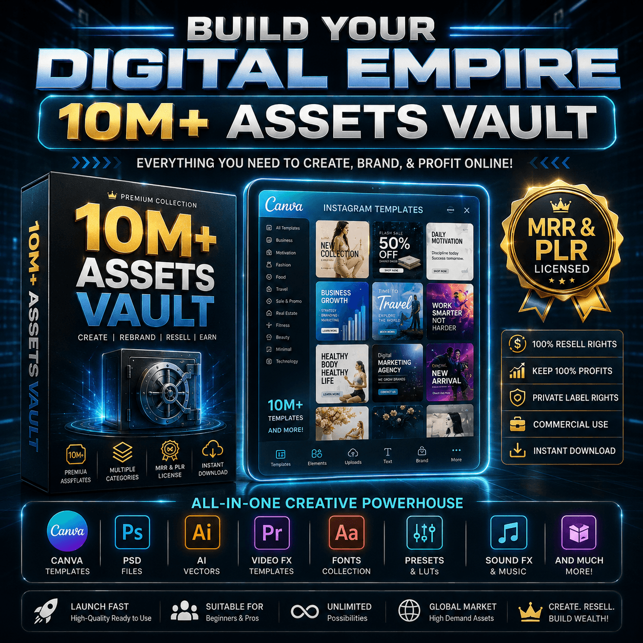 10M Digital Vault Covers